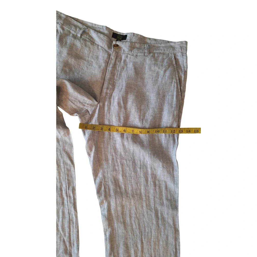 Club Room Linen Pant Men's Large Casual Summer Beach Cruise Trousers 36W/32L